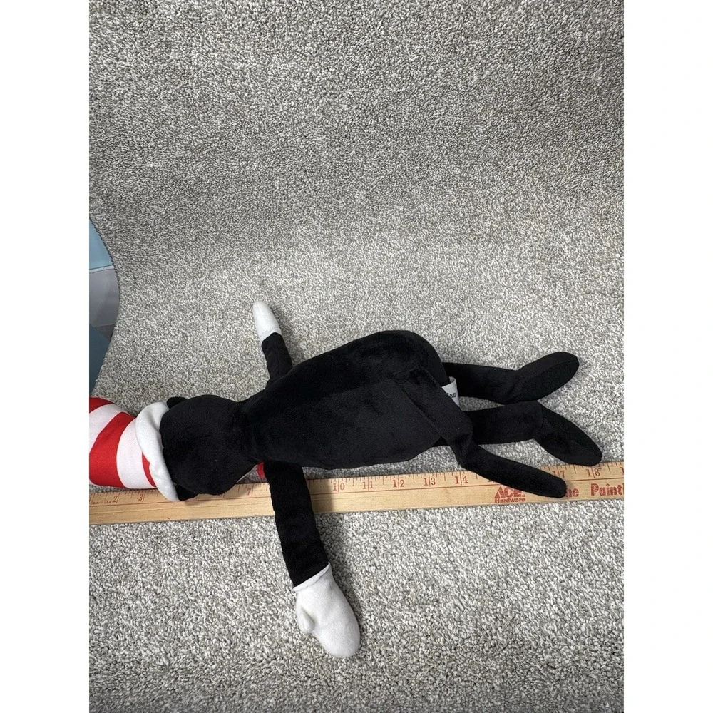 Dr. Seuss Cat In The Hat Plush Kohls Cares 2024 Black‎ Red Striped Hat Stuffed